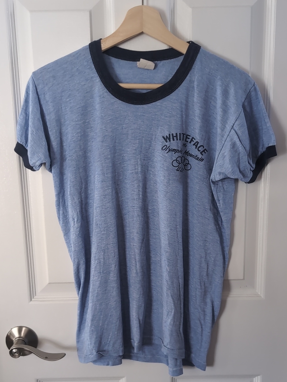 Vintage Whiteface Mountain 1980 Lake Placid Olympic Muscle Ringer Tee